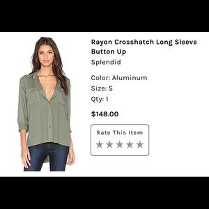 Long sleeve button front shirt